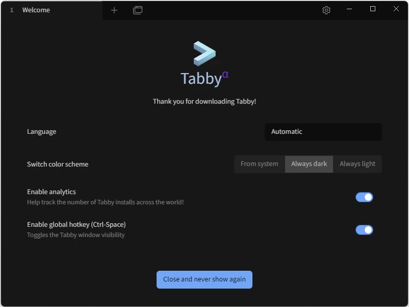 Tabby 终端仿真器：跨平台命令运行与自定义配置工具-山海之花 - 宝藏星球屋