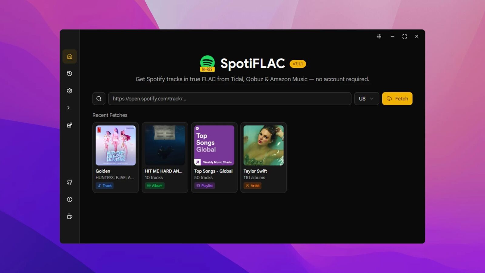 SpotiFLAC Spotify无损音乐下载工具：解析歌单链接获取高品质音频 截图