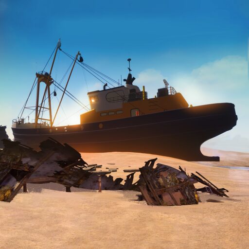 《Ship Graveyard Simulator》v142 手机完整版！手动拆解每块钢板与零件的完整流程模拟，回收率与工具耐久消耗挂钩-山海之花 - 宝藏星球屋