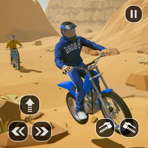 《Bike Stunt Racing Bike Games》v1.0.15 手机完整版！无需复杂道具，专注跳跃角度与落地控制的高容错特技竞速游戏，单局时长控制在三分钟内-山海之花 - 宝藏星球屋