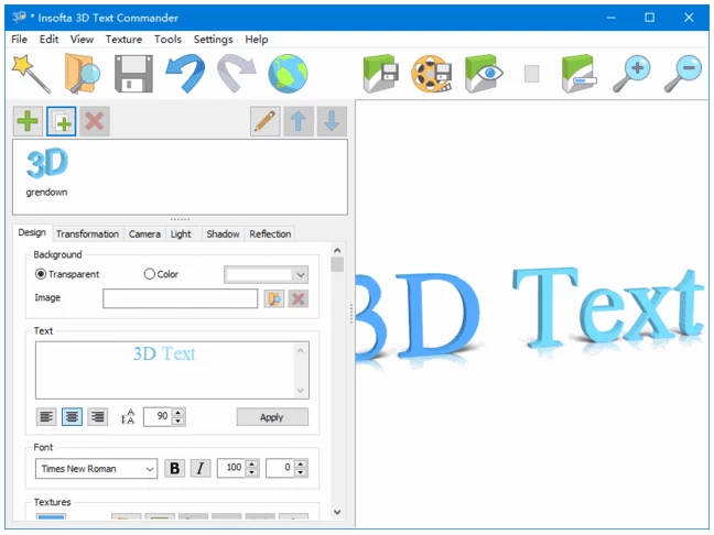 Insofta 3D Text Commander 文本转3D效果：快速生成标题-山海之花 - 宝藏星球屋