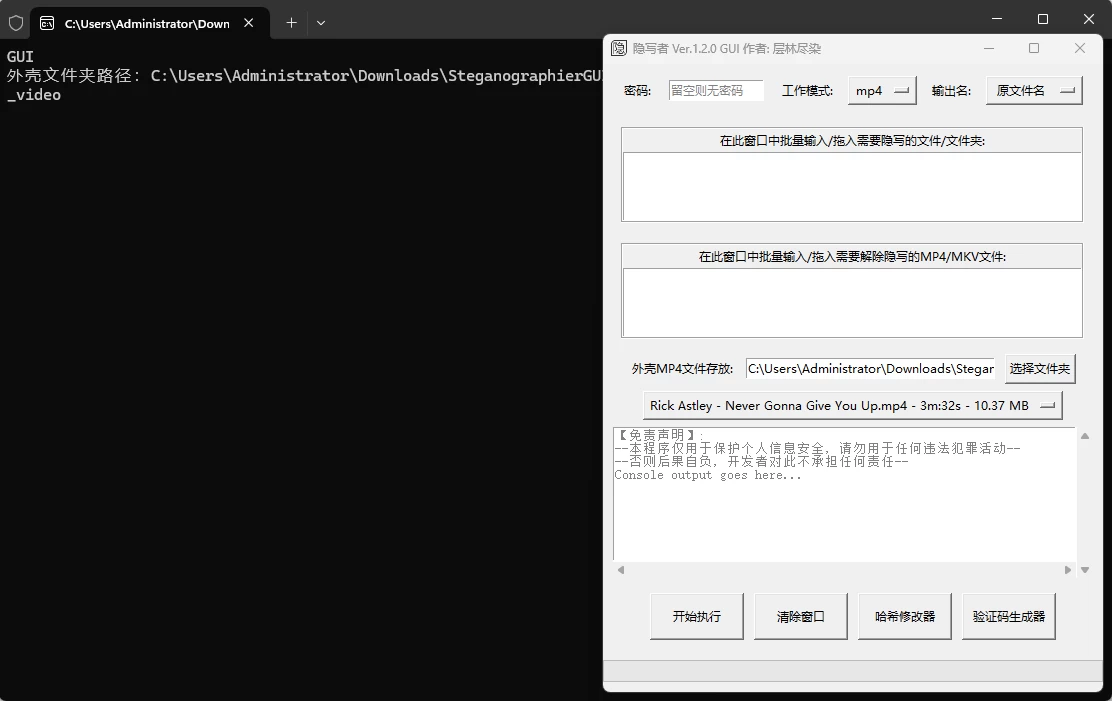 隐写者 v1.3.8：把文件藏进视频的加密工具-山海之花 - 宝藏星球屋
