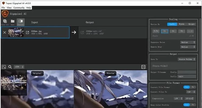 Topaz Gigapixel AI v8.44 图片无损放大：AI驱动的图像分 截图