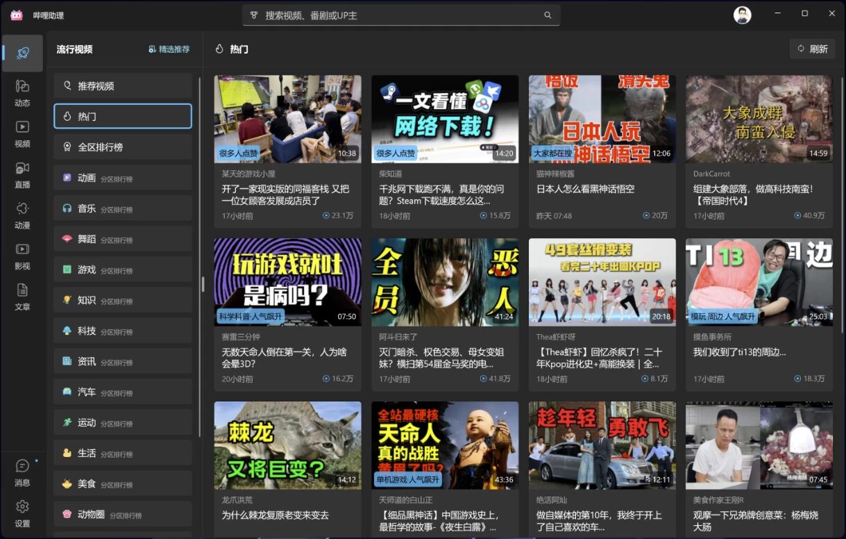 Bili.Copilot 哔哩助理:Windows 11 桌面端视频播放与投稿管 截图