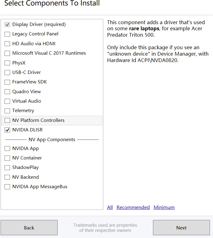 NVCleanstall 驱动安装 v1.19：自定义 NVIDIA 驱动组件安 截图