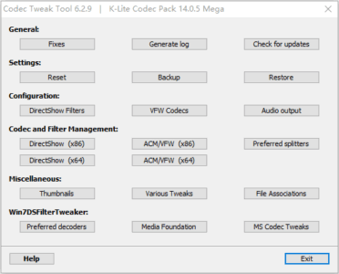 K-Lite Codec Pack Mega 19.9.0 媒体解码器：一站解决-山海之花 - 宝藏星球屋
