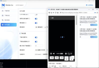 MediaGO 视频嗅探下载器：网页视频一键抓取与批量保存工具-山海之花 - 宝藏星球屋