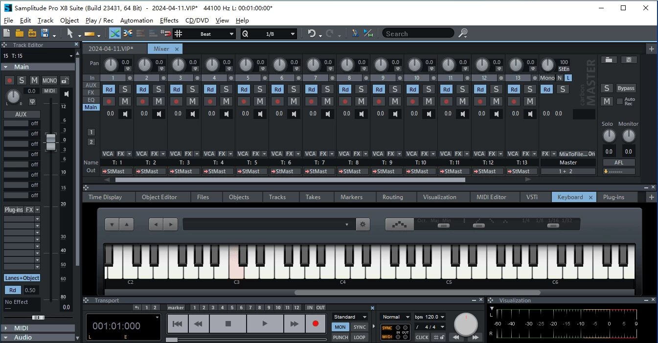 MAGIX Samplitude Pro X8 Suite：专业音频录制、混音与 截图