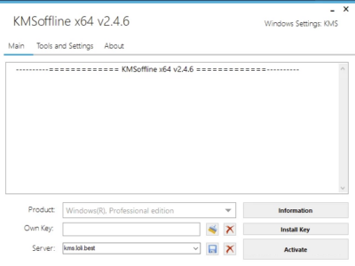 KMSOffline v2.4.7 绿色版：离线激活 Windows 与 Off-山海之花 - 宝藏星球屋