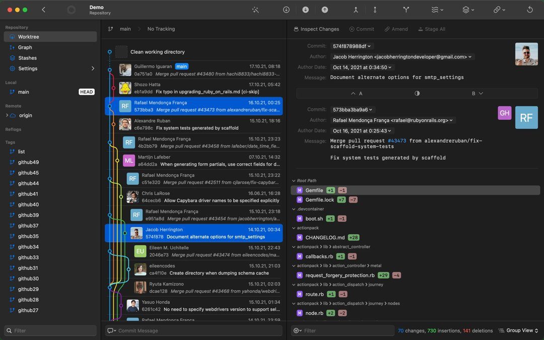 Gitfox 4.8.1 macOS 原生 Git 客户端，可视化分支对比与交互式 rebase 提效工具-山海之花 - 宝藏星球屋