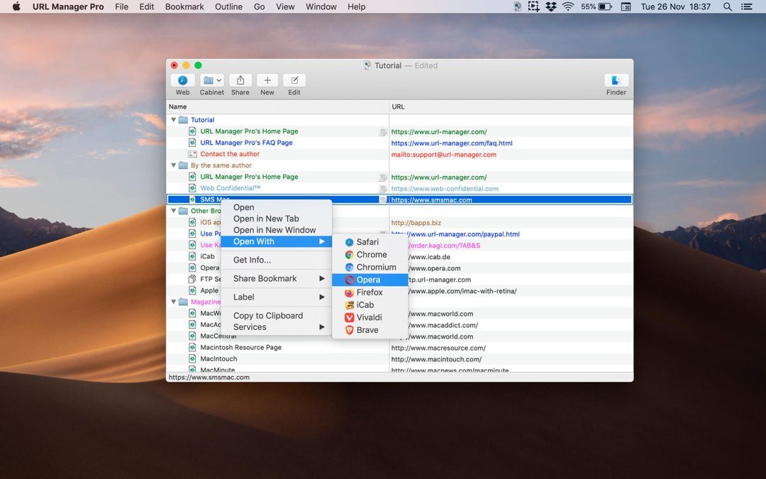 URL Manager Pro 6.5.1 书签与订阅管理工具,高效整理 macOS 浏览器链接-山海之花 - 宝藏星球屋