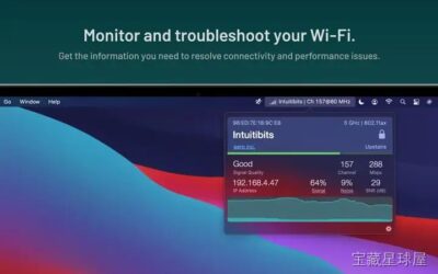 WiFi Signal 4.5.1 无线网络监控工具，实时显示信号强度噪声与信道优化 Mac 连接质量-山海之花 - 宝藏星球屋