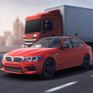 《Traffic Racer Pro: Car Games》v2.1.2 手机MOD版！一款无网络可玩的直线加速赛车游戏，核心是躲避车流与车辆数值升级，不包含物理碰撞细节-山海之花 - 宝藏星球屋
