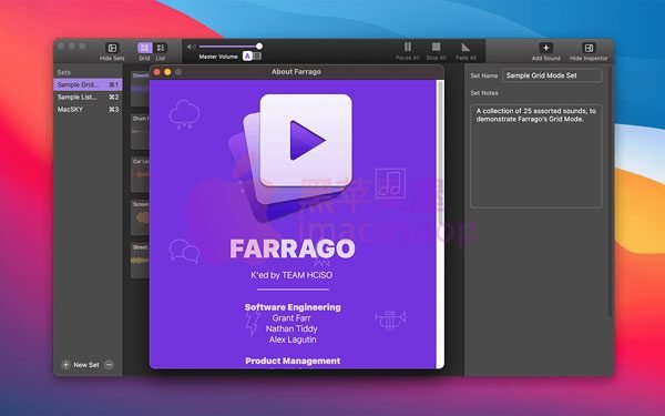 Farrago 2.1.5 快速音效播放工具，图块网格加列表模式管理 Mac 音频素材-山海之花 - 宝藏星球屋