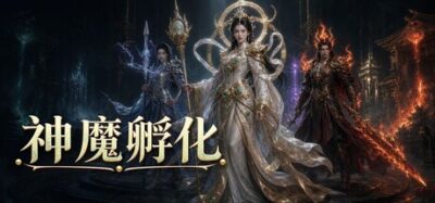《神魔孵化》一款以御兽收集与自动战斗为核心的东方神魔幻想单机游戏。从源卵孵化到六域远征，玩家通过三兽小队编成与路线决策推进养成循环。