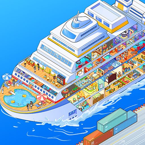 《My Cruise》v1.10.1 手机MOD版！模拟邮轮经营的点击升级游戏，核心为累积金币扩建设施，无战斗元素，适合纯休闲放松-山海之花 - 宝藏星球屋