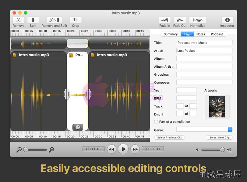 Fission 2.9.5 Mac 音频剪辑工具，无损分割合并与格式转换一气呵成-山海之花 - 宝藏星球屋