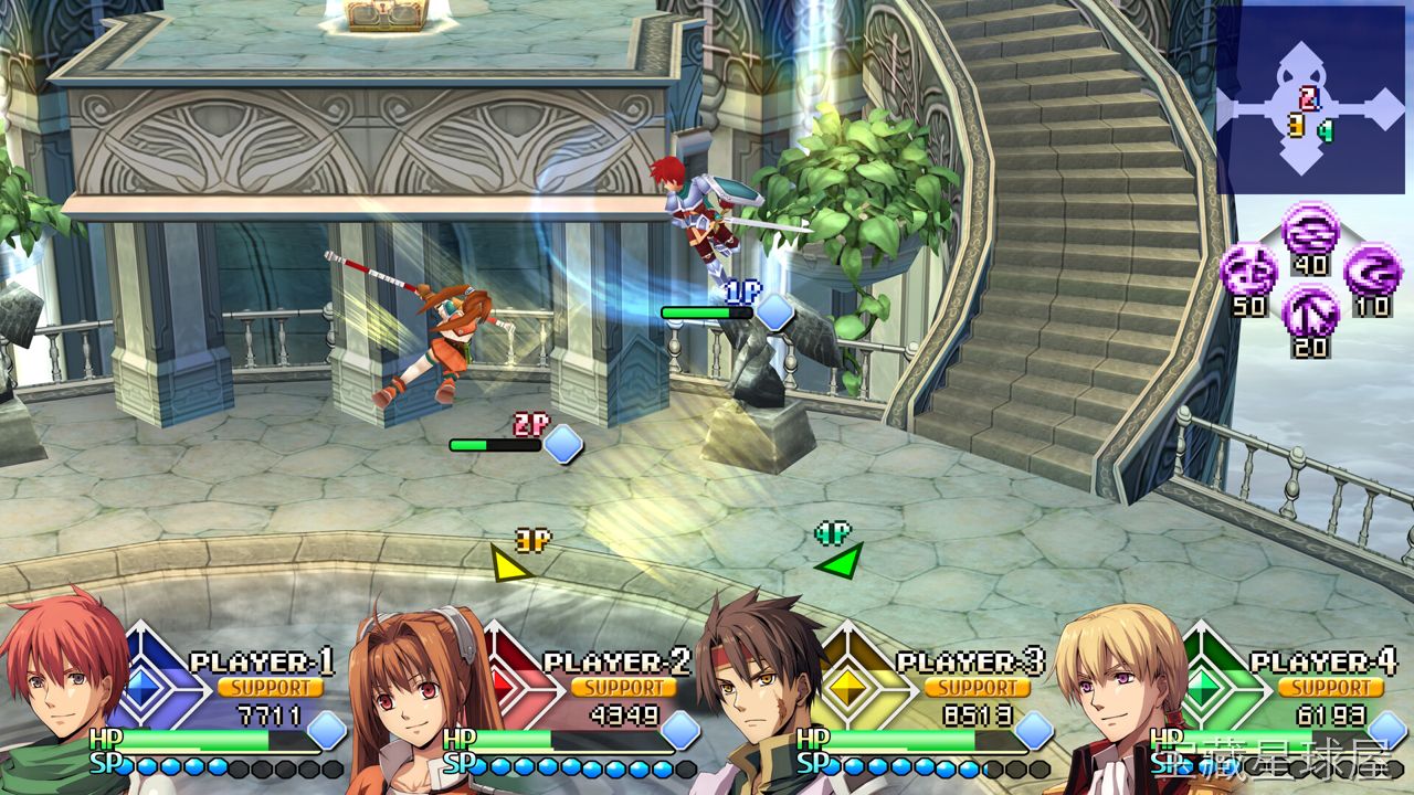 《伊苏VS空之轨迹替代传奇》一款集结 Falcom 两大经典 IP 角色的 3D 对战竞技场游戏，让红发剑士与游击士们在异世界舞台展开梦幻对决。核心玩法是组编三人小队，在立体场景中自由冲刺与跳跃，通过普攻、技能与消耗 CP 的必杀技进行高速-山海之花 - 宝藏星球屋