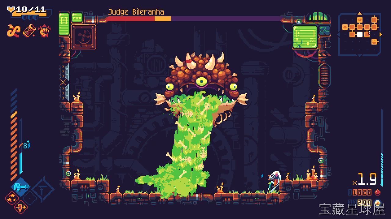 《灾厄逆刃》一款快节奏的 Roguelite 平台动作游戏，在崩坏的废土世界中拿起巨刃向未知的禁区发起挑战。核心玩法是借助冲刺、砍击与子弹时间在空中连续位移，利用近战武器反弹弹幕并触发处决，层层深入随机生成的地牢探寻灾厄源头，操作硬核手感扎-山海之花 - 宝藏星球屋