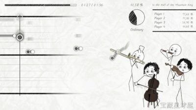 《灾难乐队》一款以音乐节奏为核心的多人派对休闲游戏，在混乱的舞台演出中制造笑料百出的现场效果。核心玩法是跟随节拍按对音符、在队友失误时随机应变补救演出，同时利用道具捣乱干扰对手得分。支持最多四名玩家同台竞技，要求手脑并用兼顾演奏与整蛊，多人-山海之花 - 宝藏星球屋