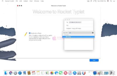 Rocket Typist Pro 3.3.1 文本扩展工具，自定义缩写快速输入常用短语段落节省打字时间-山海之花 - 宝藏星球屋