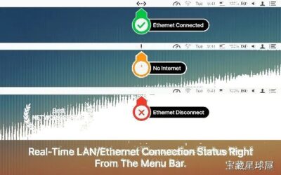 Ethernet Status: LAN Monitor 菜单栏网络监控工具，实时查看以太网状态与传输速度-山海之花 - 宝藏星球屋