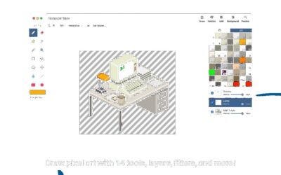 Pixen 5.6.2 像素艺术编辑器，支持动画帧与图层管理，专为 Mac 平台打造复古游戏图形-山海之花 - 宝藏星球屋