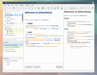 QOwnNotes 26.8.7 绿色版：跨平台笔记管理与 Markdown 写-山海之花 - 宝藏星球屋
