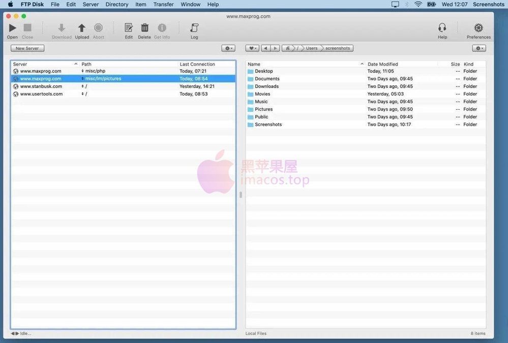 FTP Disk 1.5.5 Mac激活版，双栏拖拽管理远程服务器文件并支持多站点同步-山海之花 - 宝藏星球屋