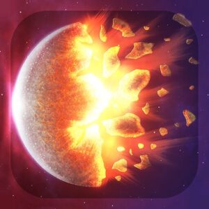 《Solar Smash 2D》v1.1.1 手机MOD版！2D 像素风格下，用多种武器反复摧毁行星与恒星，观看天体碎裂动画