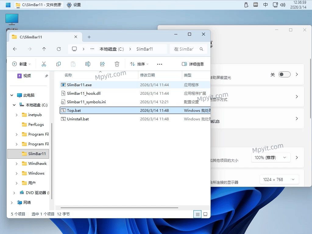 SlimBar11 软件截图1