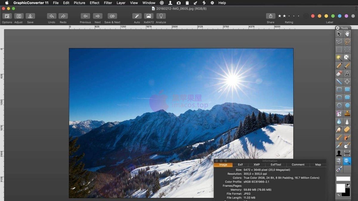 GraphicConverter 12.4.3 中文版-万能图像编辑辑及格式转换 软件下载-山海之花 - 宝藏星球屋