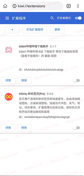 KiwiBrowser 132.0.6961.0 猕猴桃浏览器 软件截图1