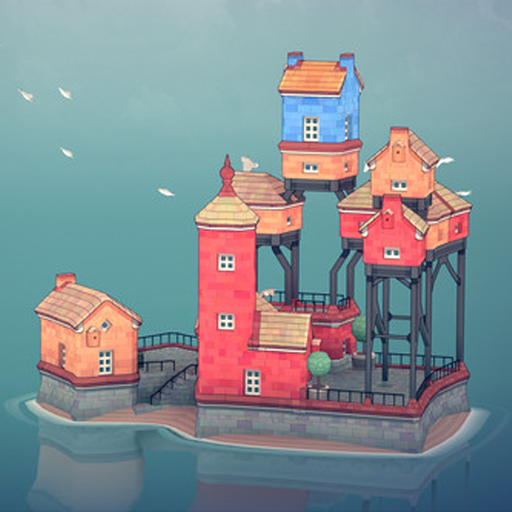 《Water Town – Townscaper》v2.2 手机MOD版！水上城市自由建造，丰富的建筑模块与色彩搭配，无压力创意布局，打造独特景观-山海之花 - 宝藏星球屋
