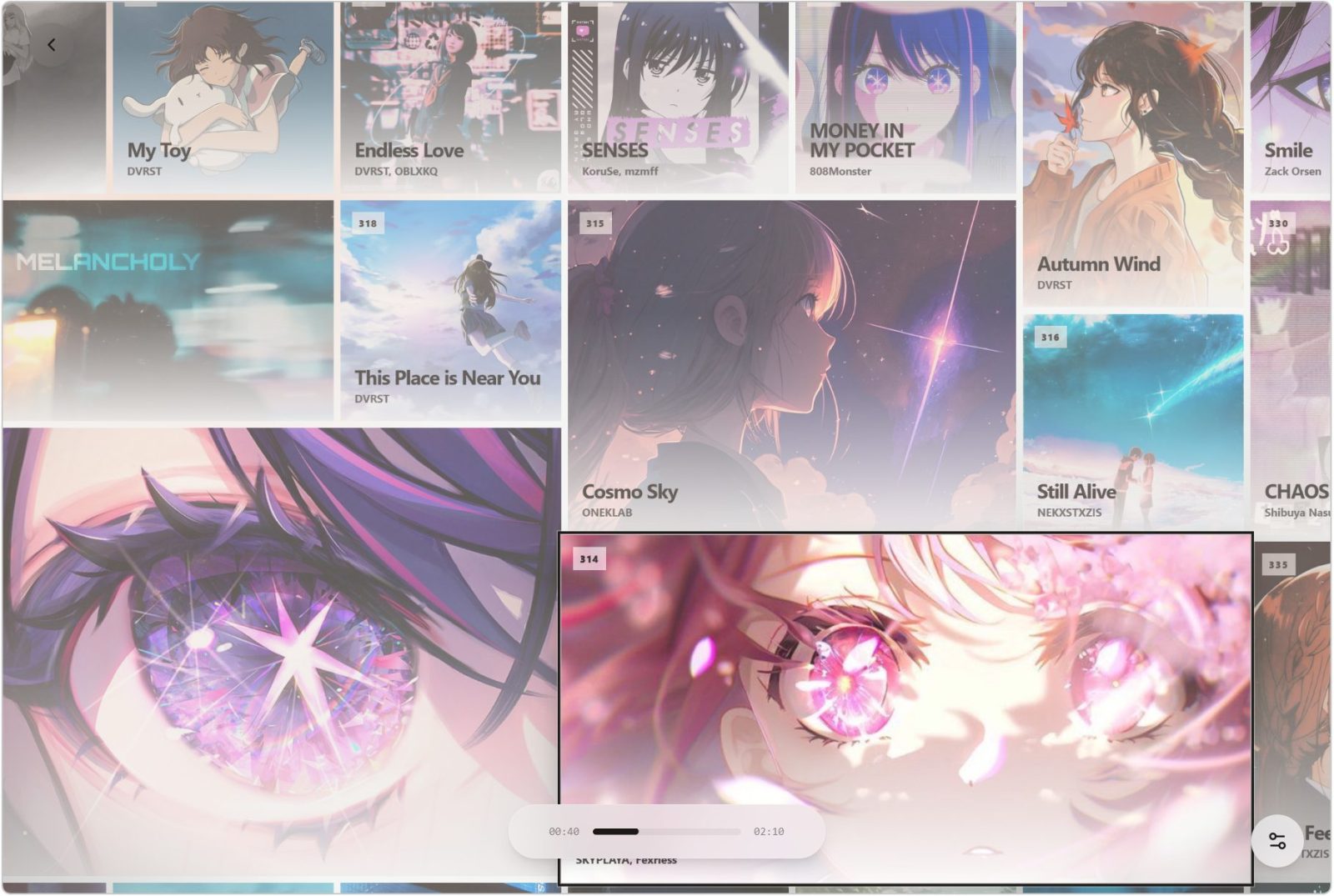 可视化音乐播放器 Folia v0.7.7 支持网易云、酷狗、Navidrome和本地音乐库 截图