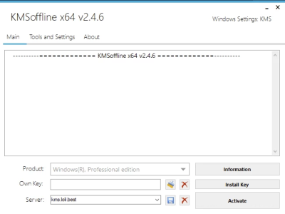 KMSOffline v2.4.7 绿色版：离线激活 Windows 与 Off-山海之花 - 宝藏星球屋
