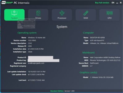 ASCOMP PC Internals 硬件监控程序：全面分析系统组件与磁盘健康-山海之花 - 宝藏星球屋