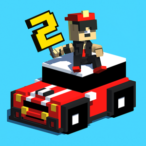 《粉碎的路：通缉》v1.49 手机MOD版！立体像素风无尽警匪追逐，撞车得分与逃脱机制结合，上手即时且重开速度极快-山海之花 - 宝藏星球屋