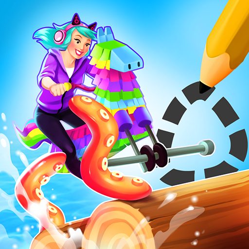 《涂鸦骑手》v3.9.6 手机MOD版！画什么形状就骑什么车，用几笔线条直接改变比赛结果-山海之花 - 宝藏星球屋