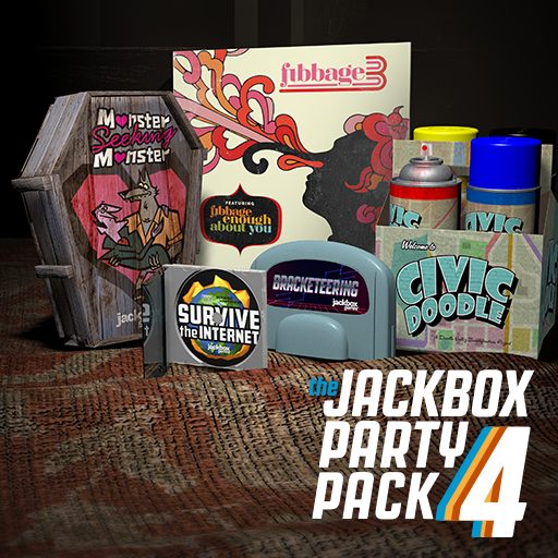 《The Jackbox Party Pack 4》v1.1.2 手机完整版！多人同屏派对合集，用手机当控制器，内置多款问答与绘图小游戏，适合线下社交场合-山海之花 - 宝藏星球屋