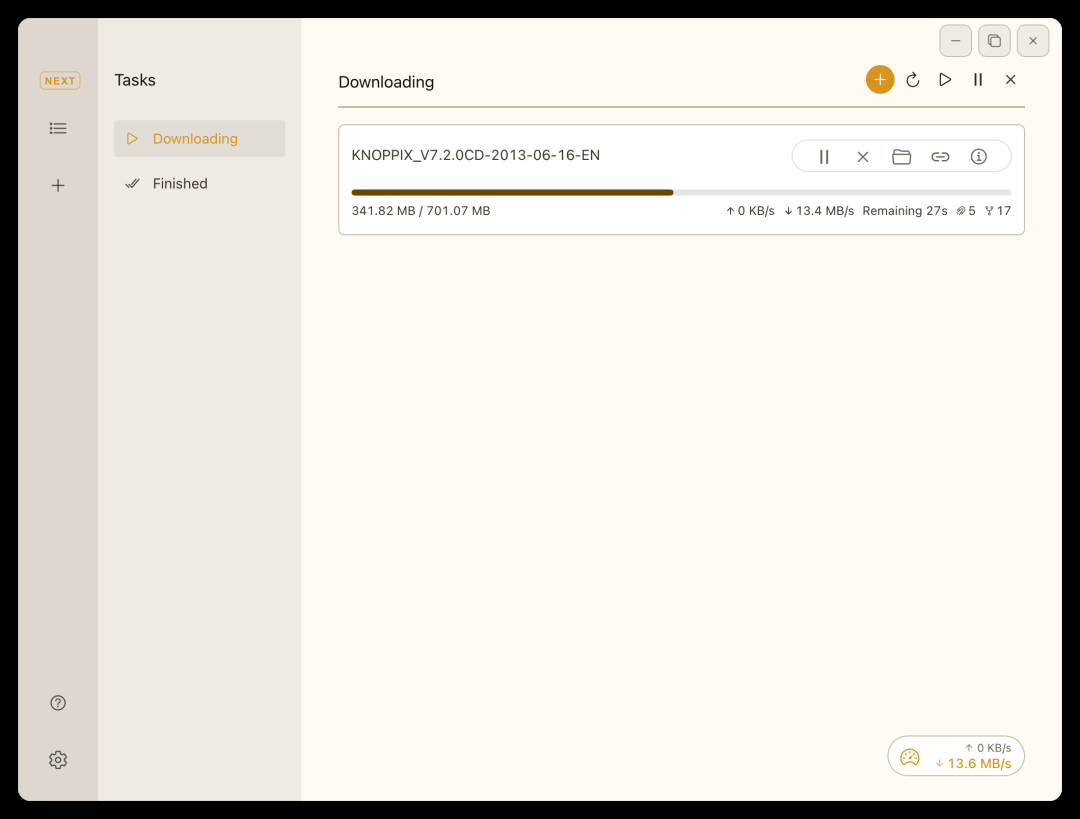 MotrixNext 下载管理器：免费开源的全新多协议下载工具 截图