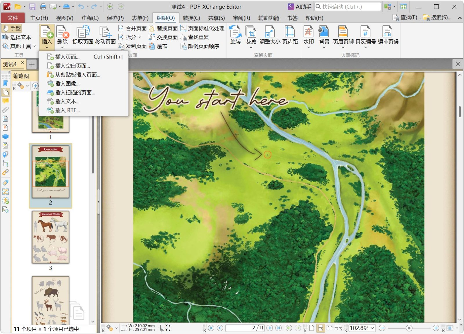 PDF编辑器 PDF-XChange Editor Plus/Pro v11.1.0.0 PDF处理工具，支持PDF文件的编辑、排版、查看、 截图