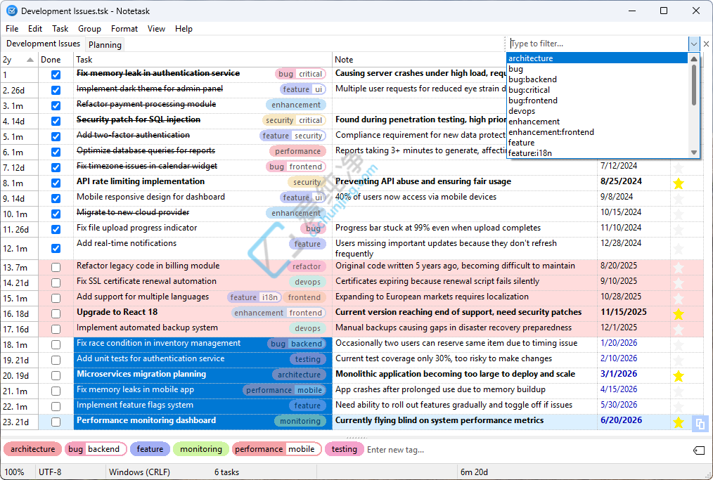 Notetask v1.2.0 跨平台任务管理工具截图