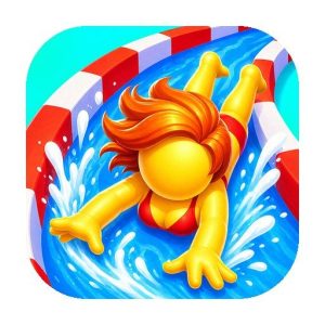 《Aquapark.io - 水上乐园-滑梯竞速》v6.51.1 手机完整版！多人在线水上滑梯竞速，用碰撞和变道争夺最短路径，单局两分钟见胜负