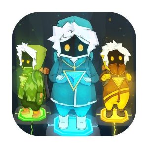 《巨人之路》v3.0.1 手机完整版！手绘雪山场景的团队解谜游戏，同时操控三名探险家搭人梯、踩色块、打碎罐子收集财宝，通关路线为唯一解-山海之花 - 宝藏星球屋