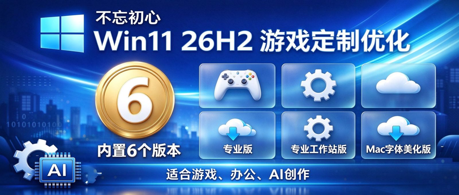 【不忘初心游戏版】Windows11 26H2( v26300.9711 )Win11游戏定制优化操作系统 截图