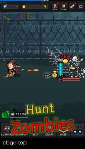 《提高幸存者》v7.9.6 手机MOD版！一款像素风点击射击生存游戏，核心玩法是按住屏幕自动攻击僵尸，收集材料打造武器，支持多人副本和基地防守，带全套皮肤系统。-山海之花 - 宝藏星球屋