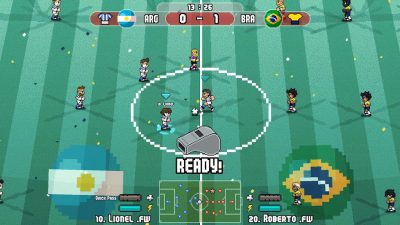 《Pixel Cup Soccer – Ultimate》v1 手机完整版！像素怀旧画风结合低延迟街机操作，支持本地双人对抗的单次淘汰制足球游戏-山海之花 - 宝藏星球屋
