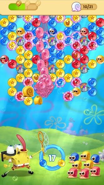 《海绵宝宝》v1.3.1 手机完整版!海绵宝宝IP搭配标准同色消除规则,支持离线单机游玩,无内购无广告,适合纯休闲玩家-山海之花 - 宝藏星球屋