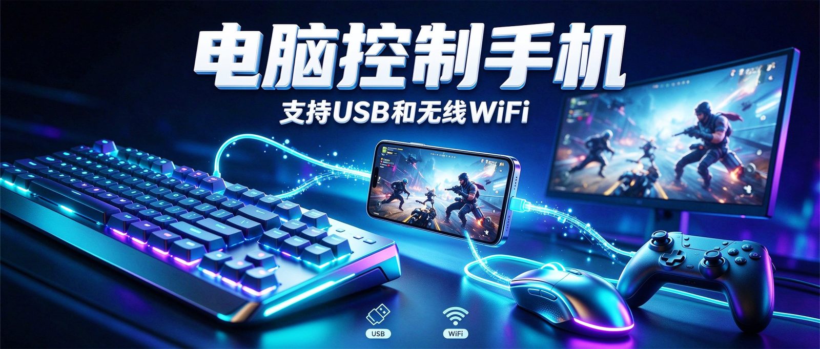 电脑控制手机 FreeControl2 v1.2.0 手机投屏控制工具，Windows、macOS 截图